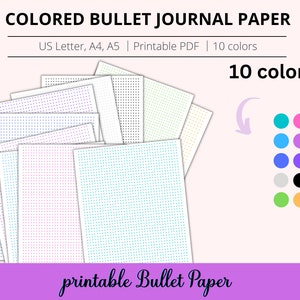 Printable Dot Grid Paper,  Dotted Grid Paper | Bullet Journal Paper| Bujo | Calligraphy Lettering  Practice Writing Paper Blank GOODNOTES