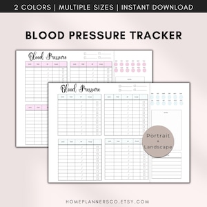 Blood Pressure Tracker, Printable Blood Pressure Log, Blood Pressure Chart, Monthly Blood Pressure Log, BP chart, Medical tracker, printable