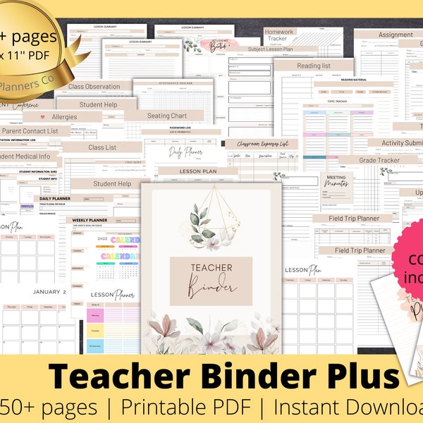 Teacher Planner Etsy