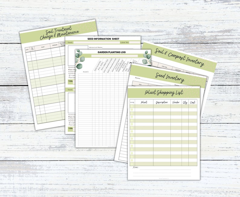 Garden Planner, Garden Journal,Garden Calendar,Garden Log,Gardening Organizer,Gardening Binder,Gardening Book, Plant Planner, Printable PDF, image 2