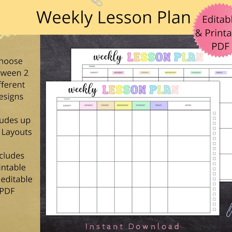 School Plans at a Glance Etsy