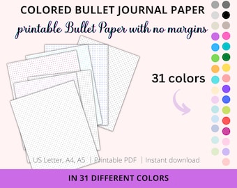 paper with dotted lines for writing Printable Dot Grid Paper with no margin, Dotted Grid Paper, Bullet Journal, Calligraphy Lettering Paper| Bujo | Practice Writing Paper