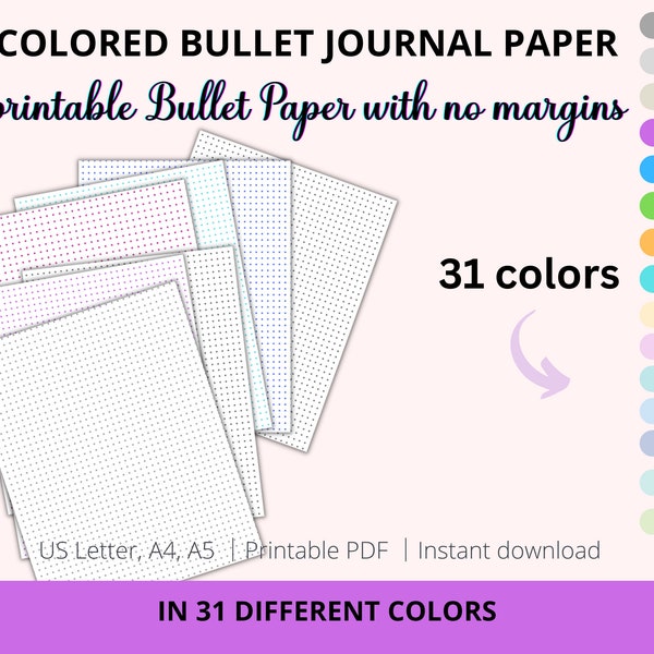 primary writing paper with dotted lines Printable Dot Grid Paper with no margin, Dotted Grid Paper, Bullet Journal, Calligraphy Lettering Paper| Bujo | Practice Writing Paper