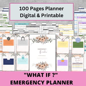 Emergency Binder, End of Life Binder Emergency Printable Organizer Printable PDF Template, End of Life Planner In Case of Emergency