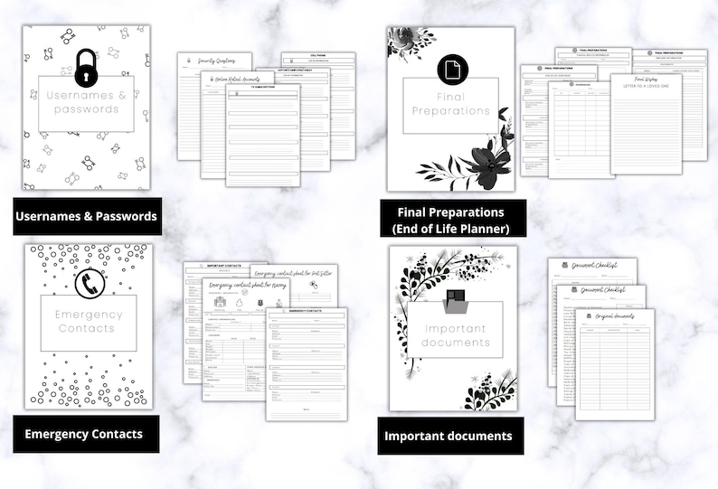 EDITABLE Just in Case Emergency Planner, what If Binder, Disaster Planner, Family Emergency