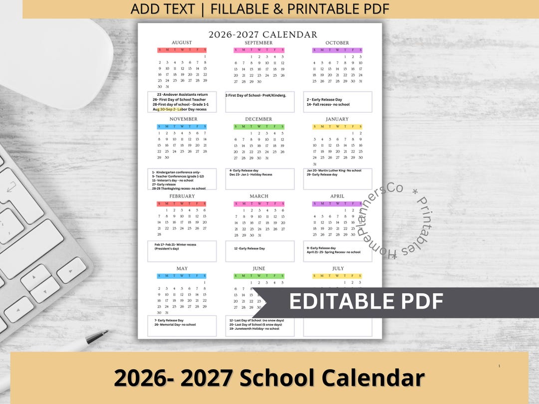 Calend rio Escolar 2026 2027 Para Educa o Infantil Creche E Pr Calend rio Escolar 2026 2027 Para Educa o Infantil Creche E Pr