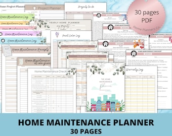 Pianificatore di manutenzione della casa, Pianificatore di ristrutturazione della casa, Raccoglitore per la manutenzione della casa, Lista di controllo per la manutenzione, Monitoraggio della manutenzione, Raccoglitore per la casa,