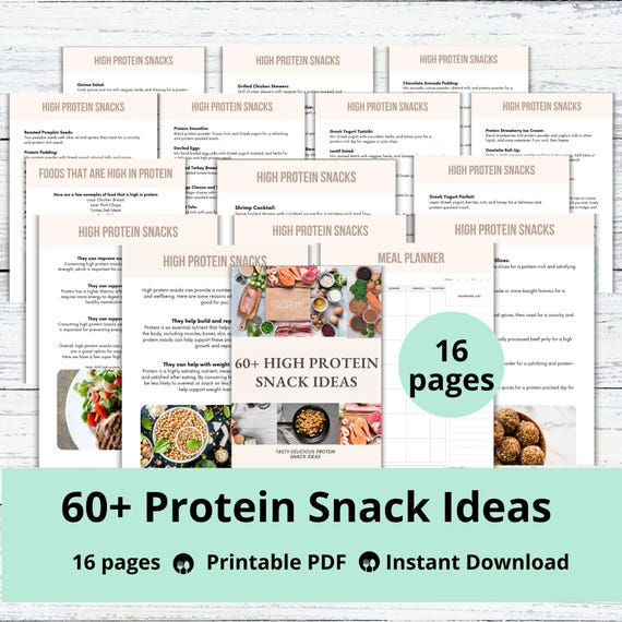 60+ Protein Snack Ideas, High Protein Planner, Protein Meal, Meal Planner, Nutrition Planner, Meal Planning, Healthy Eating, Food Planner
