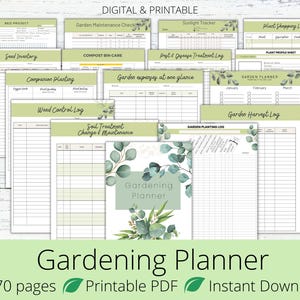 Garden Planner, Garden Journal,Garden Calendar,Garden Log,Gardening Organizer,Gardening Binder,Gardening Book, Plant Planner, Printable PDF, image 9