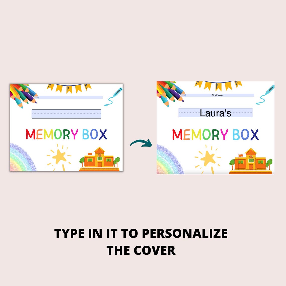 Kids Memory Box First Year to Seventh Year, Toddler Memory Box ...