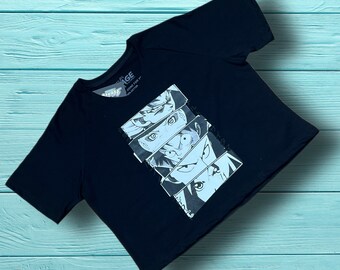 Oversized crop - in 100% Organic-Cotton - Faces