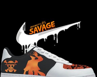 Air force 1'07 One Piece ( orange + black )