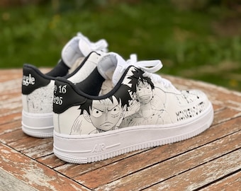 Air force 1'07 One Piece Luffy and Rozo black / white / Gray
