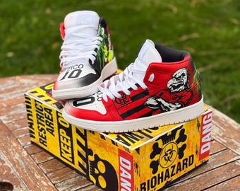 Custom Sneaker Customization | Hand-Painted, Unique & Made to Order ( Flamengo or any other team )