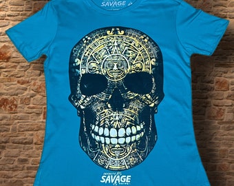 MEXICAN SKULL unisex t-shirt in 100% organic cotton