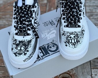Air force 1'07 One Piece Nami and Zoro ( BLACK & WHITE )