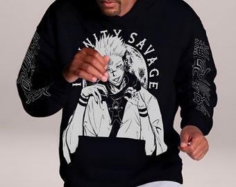 Jujutsu Kaisen - Black Oversized UNISEX PULLOVER/HOODIE