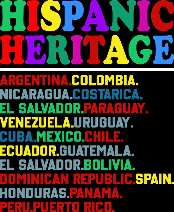 Hispanic Heritage Month Latino Countries Names PNG Svgroots Etsy hispanic-heritage-month-latino-countries-names-png-svgroots-etsy