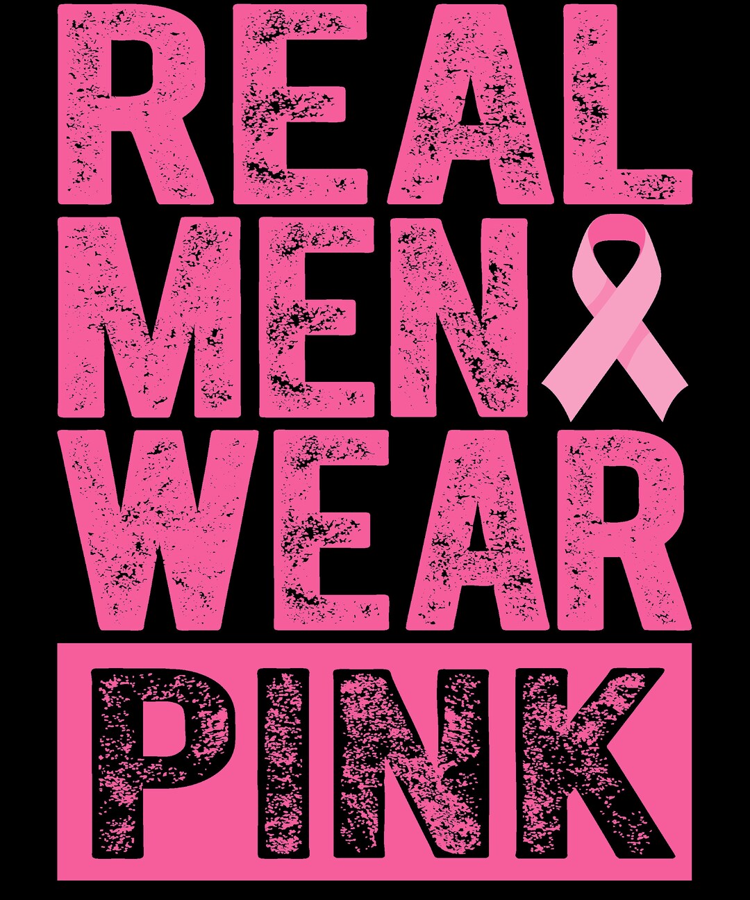 Real Men Wear Pink PNG, Svg, Pink Ribbon Svg, Cancer Awareness Svg
