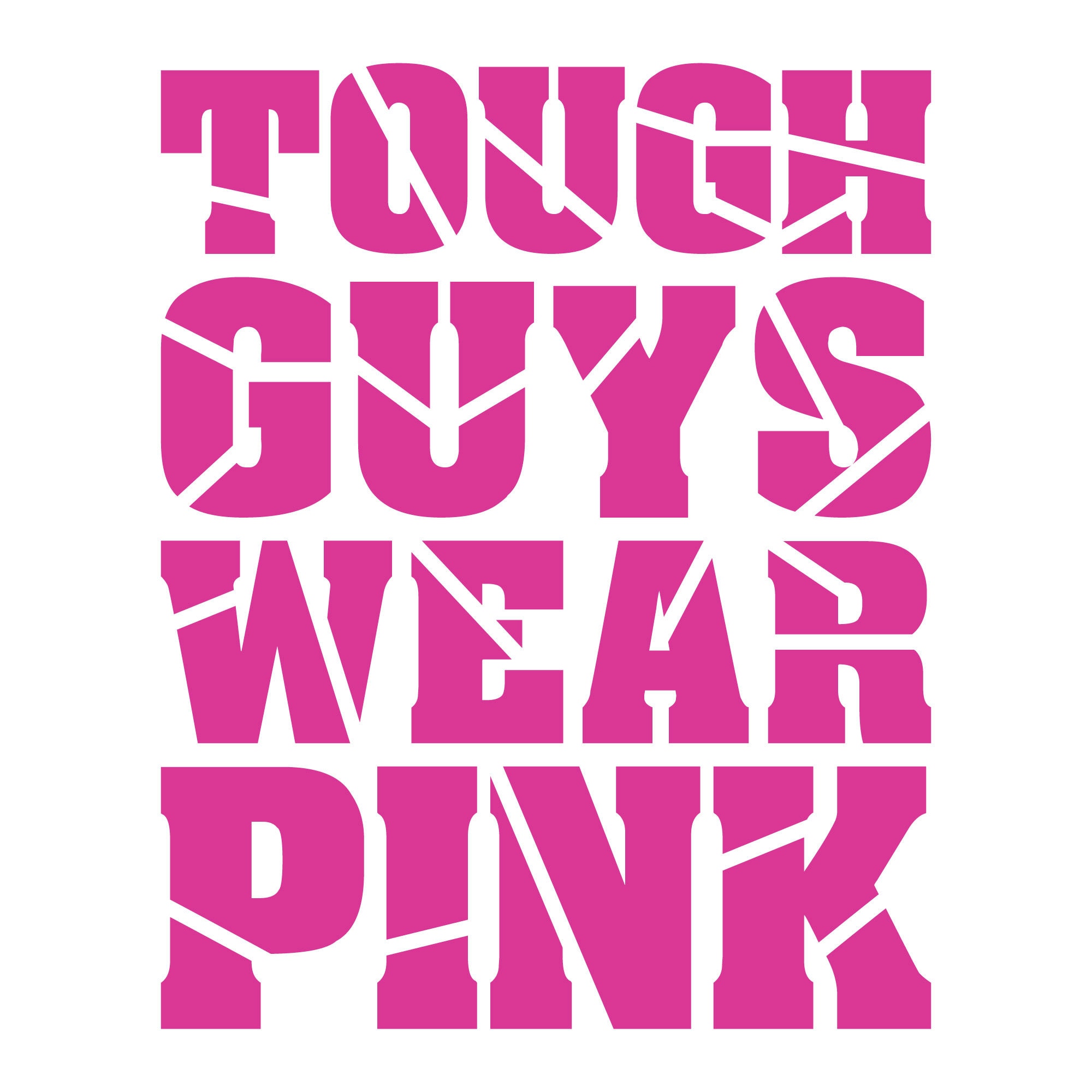 Tough Guys Wear Pink PNG SVG Real Men Wear Pink pink Ribbon Etsy