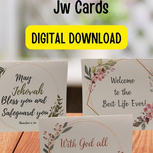 JW Baptism Printable Greeting Card Digital Download Greeting Etsy UK