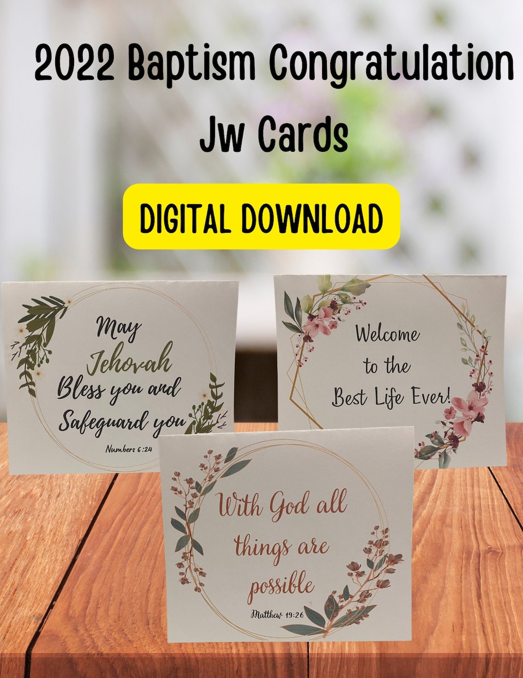 JW Baptism Printable Greeting Card Digital Download Greeting Card Etsy JW Baptism Printable Greeting Card Digital Download Greeting Card Etsy