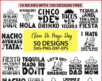 Cinco De Mayo SVG Bundle, Cinco De Mayo Designs, Mexico Svg, Cinco De Mayo PNG Bundle, Funny Sayings Cinco De Mayo Quotes,  Mexico svg