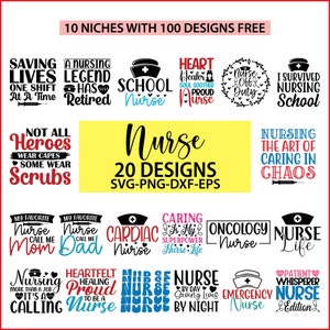Nurse SVG Designs Bundle, Nurse Quotes SVG, Doctor Svg, Nurse Superhero, Nurse Svg Heart, Nurse Life, Stethoscope, Nurse Cut File, Nurse Mom