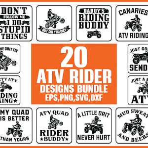 Atv Svg Files, Atv Png, Atv Squad Svg, Atv Quad Png, Four Wheeler Svg, Four Wheeler Png, 4 Wheeler Svg Files, Atv Quad Design Bundle