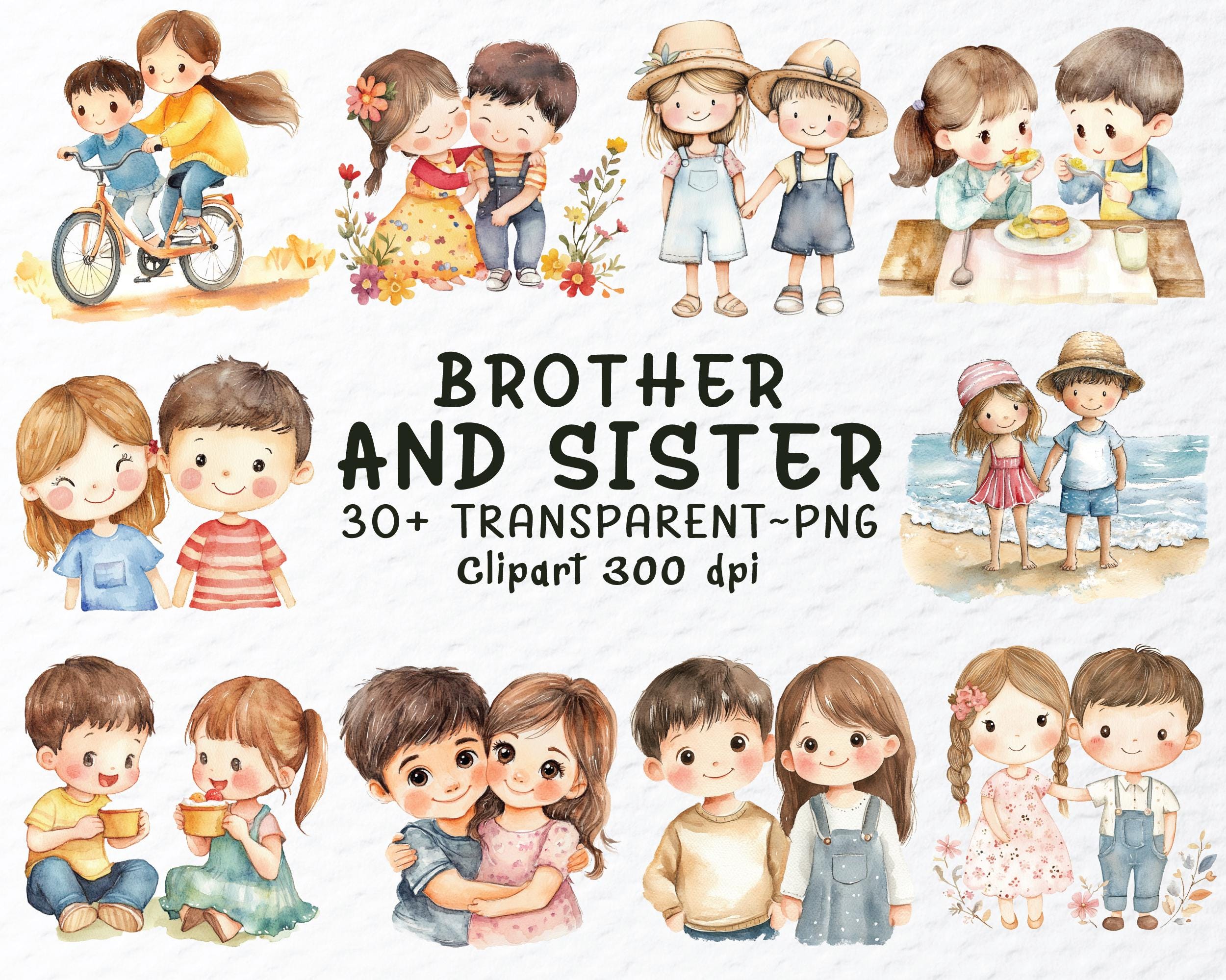 Vintage Brother Sister Images - Etsy, image size:2500x2000