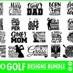 Golf  SVG Bundle, Golf png bundle, Golf Dxf Bundle, Golf eps bundle, Golf  SVG cut file cutting, Silhouette, Cricut.