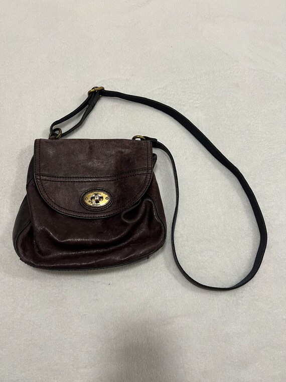 Vintage Fossil Leather Crossbody Purse Brown Shoulder Bag Adjustable WITH  FLAWS | eBay