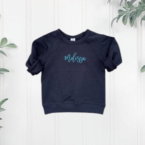 Kids Custom Embroidered Sweatshirt, Embroidered Name Sweatshirt