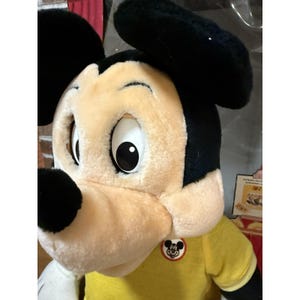 Peluche de Mickey Mouse parlante vintage con casete, juego de libros Worlds of Wonder imagen 10
