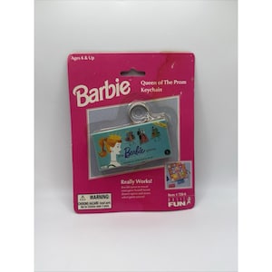 Mini jeu de société Barbie Queen of the Prom Keychain Basic Fun 1999 Neuf avec boîte