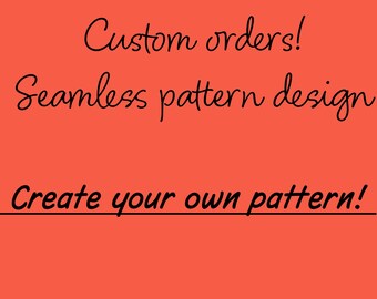 Custom Seamless Fabric Design Service | Personalized Repeating Pattern ...