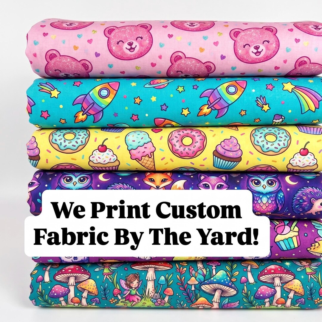 Custom Fabric Printing Service | Personalized Yardage Prints - Etsy
