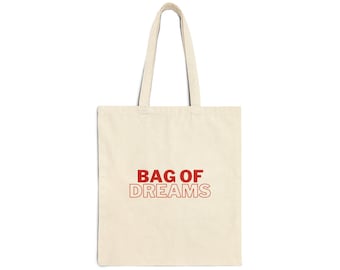 Canvas tas Bag of Dreams, herbruikbare boodschappentas voor dagelijks gebruik