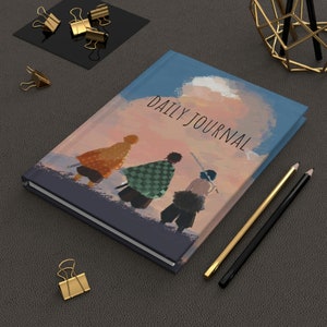 Anime Daily journal |Hardcover Journal Matte| Watercolor journal | daily journal anime notebook| anime  book | anime journal