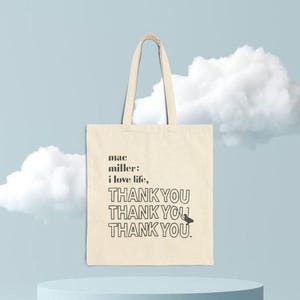 Bolsa de lona Mac Miller, bolsa reutilizable, bolsa de compras, mochila escolar, bolsa de agradecimiento
