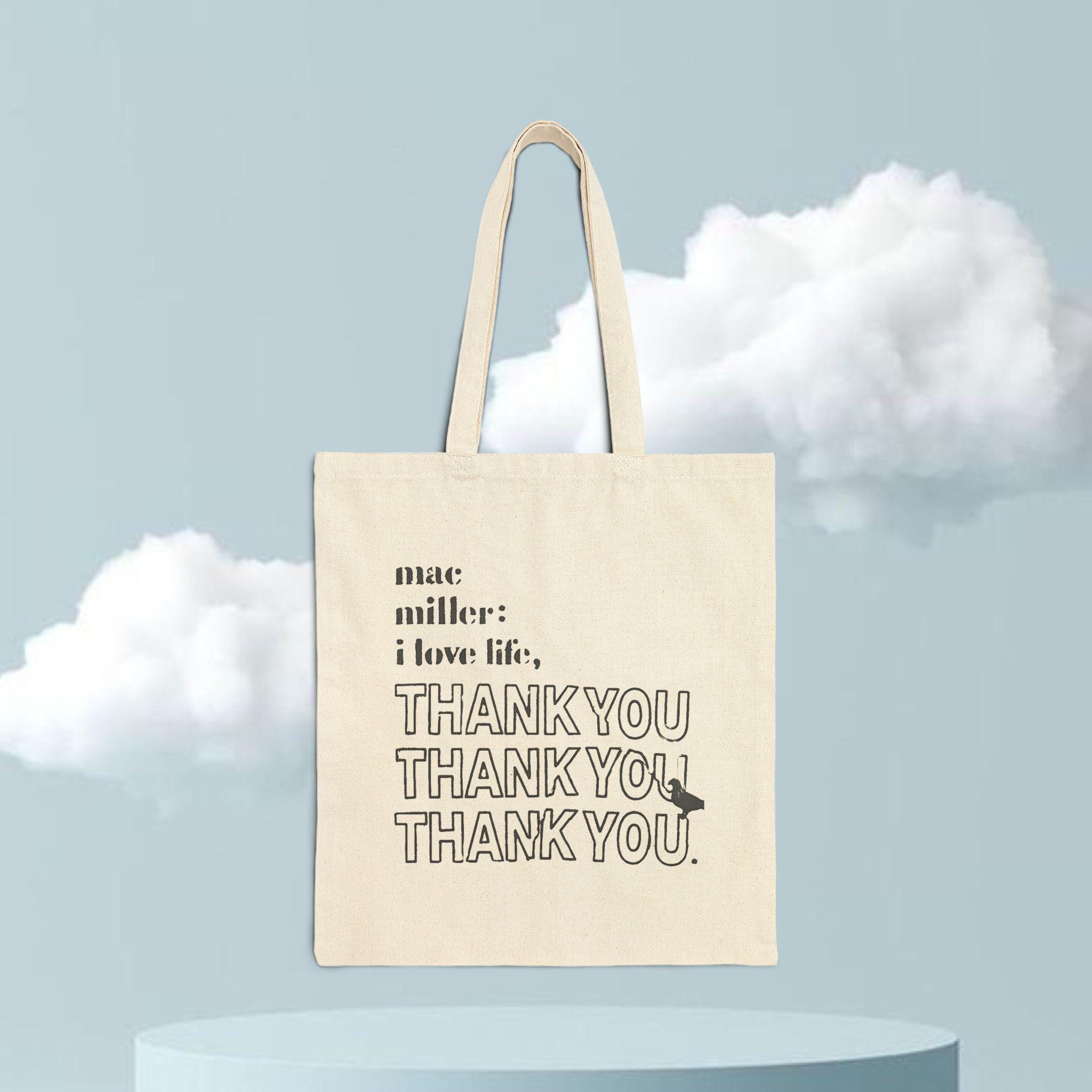 Sac fourre-tout en toile Mac miller, sac fourre-tout réutilisable, sac fourre-tout mac miller, sac à provisions, sac d'école, sac fourre-tout de remer