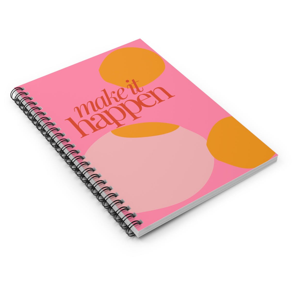 Make It Happen Spiral Notebook - Ruled Line Journal - Etsy