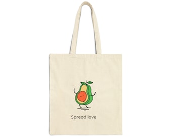 Cute avocado Tote Bag,| Aesthetic Tote Bag, Canvas Tote Bag| Funny Tote Bag,|Cute Tote Bag, Artsy Tote Bag