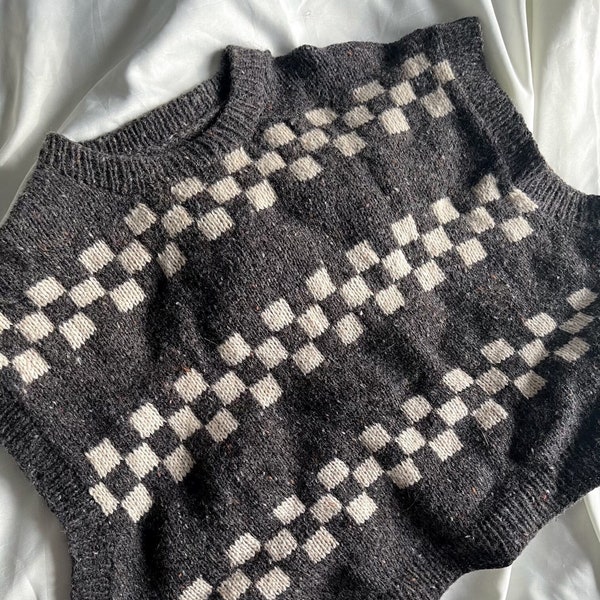 ZugZwang Slipover Pattern | Digital Download | Slipover/Vest Knitting Pattern | DIY