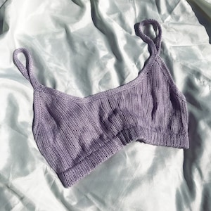 April Bralette Pattern Digital Download Bralette Knitting Pattern