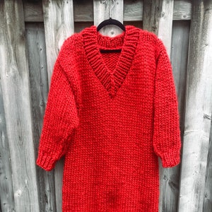 Do the Math Dress Pattern | Digital Download | Sweater Dress Knitting Pattern | DIY | Customizable Pattern