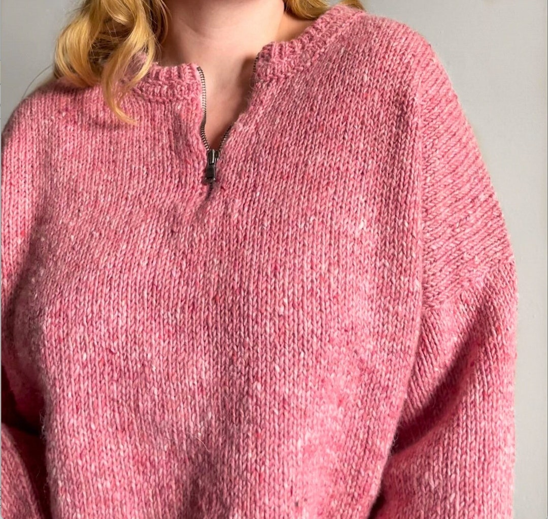 Side Zip Knit Pattern Lil' Zip Sweater Pattern | Digital Download | Sweater Knitting Pattern ...