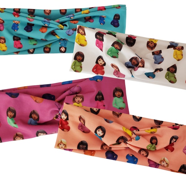 CLB Labor and Delivery Headbands! Moisture Wicking Fabric | 3 ways to wear | Faux knot headband | Twist band headband