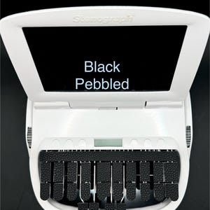 Pebbled Black -  Faux Leather Keypads