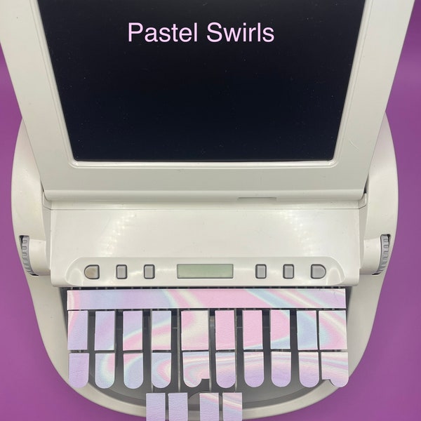 Pastel Swirls Faux Leather Keypads